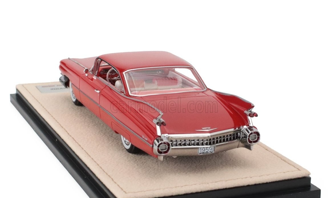 Stamp GLM 1/43 1959 Cadillac Coupe deVille Red 1/109 Italy