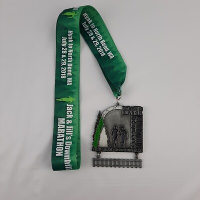 Jack & Jill Downhill Marathon Finisher Medal Hyak To North Bend WA 2018 Award