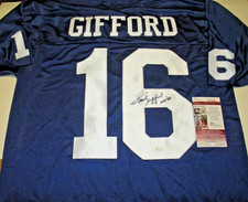 FRANK GIFFORD NEW YORK GIANTS,HOF JSA/COA SIGNED OFFICIAL LICENSED REEBOK JERSEY