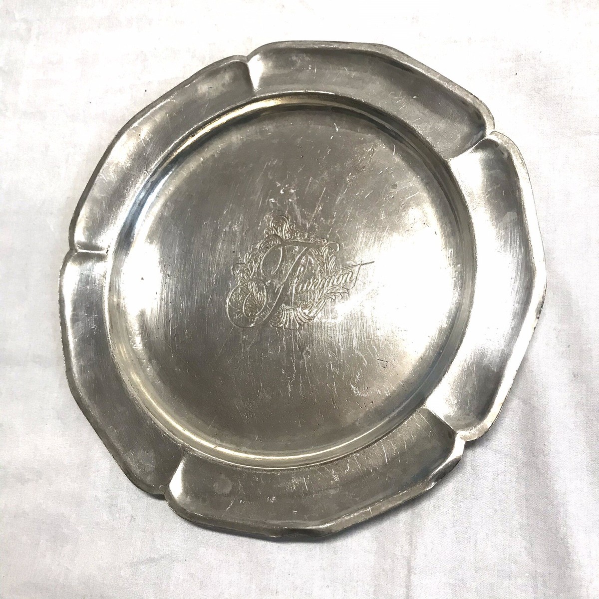 1963 Victorian Fairmont Hotel Silver Plated Platter 12