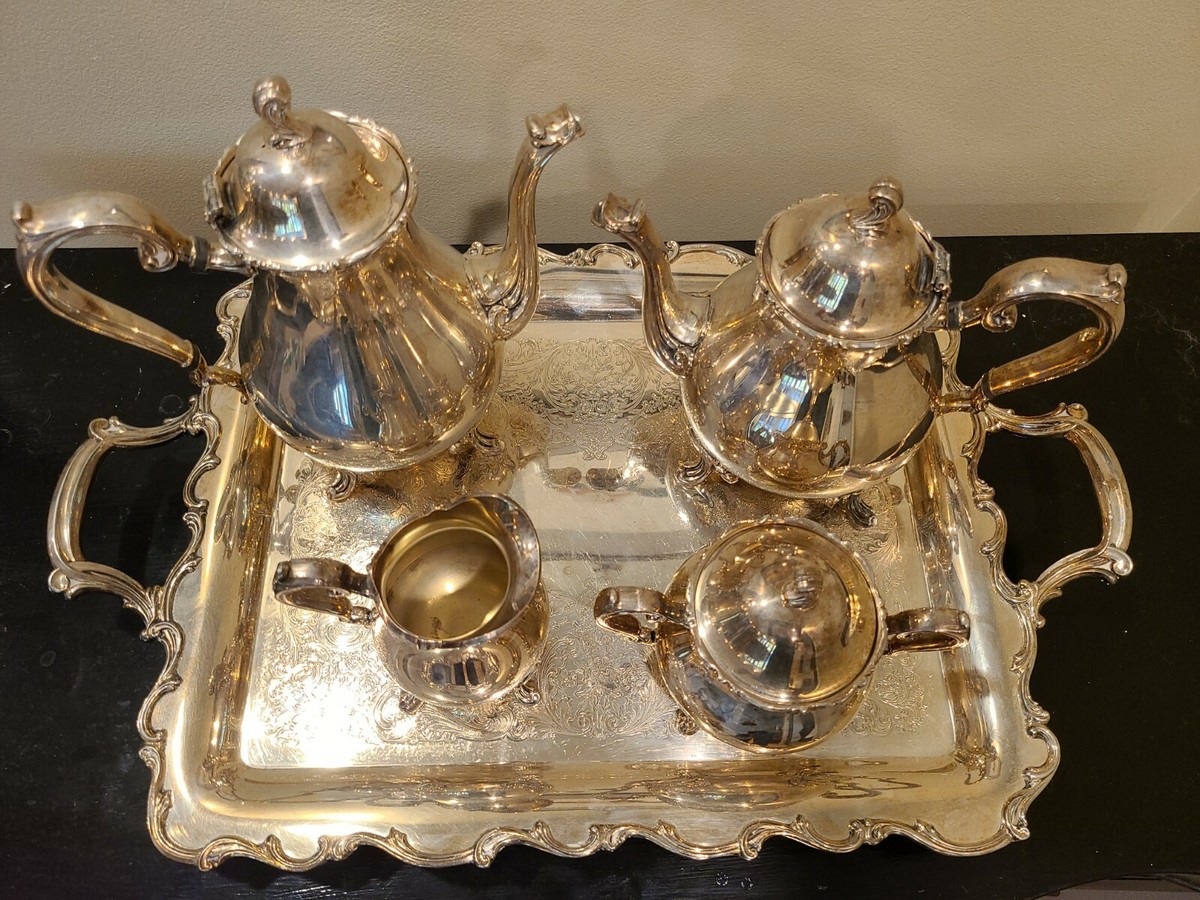Vintage Wilcox Joanne International Silver Plate Coffee and Tea
