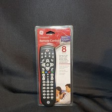 GE 25008 General Electric 8-Device Universal Black Remote Control