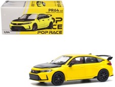 Pop Race Honda Civic Type R FL5 Sunlight Yellow 1/64 PR640062