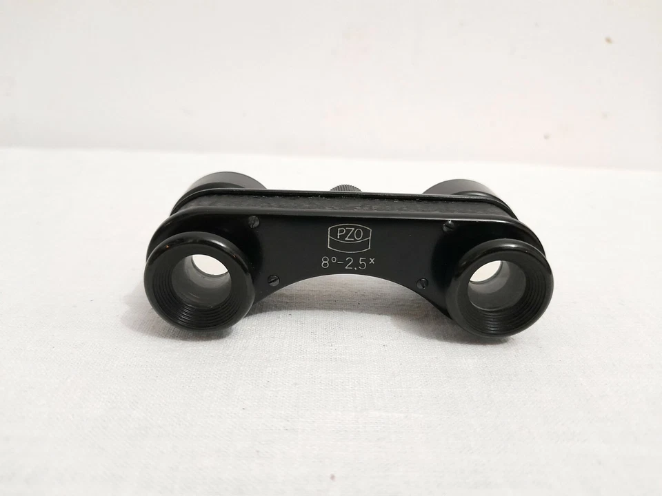 OLD VINTAGE PZO POLISH ZEISS OPERA BINOCULARS 2.5X CRYSTAL CLEAR VIEW LENSES - Image 2 of 4