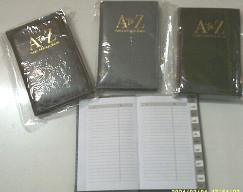 A-Z Index Telephone & Address Books -Alphabetical Tabs-Hard Back (Choice of 12) - Picture 11 of 35