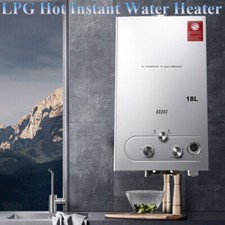 18L Propane Gas Water Heater LPG Tankless Instant Hot Water Heater w/ Shower Kit