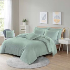 Non Iron Percale Duvet Cover with Pillowcase Bedding Set Single Double King Size