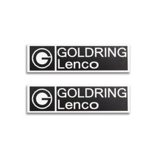 Goldring Lenco Turntable Logo Badge Custom Made 54mm 2.1" X15mm 0.6"