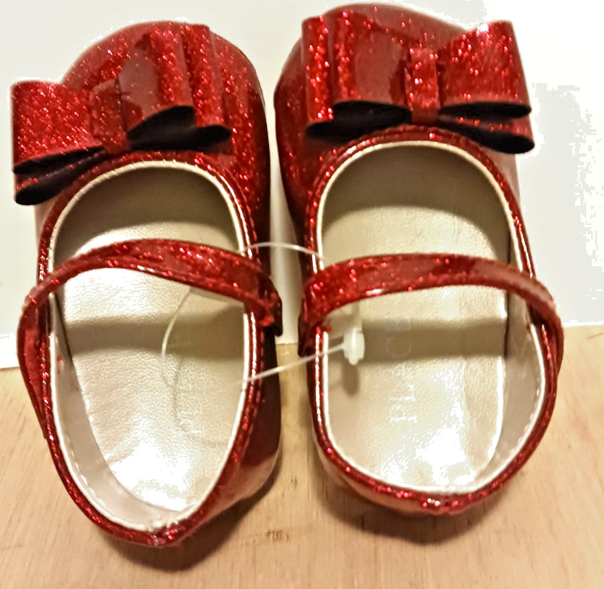 infant ruby red baby girl shoes