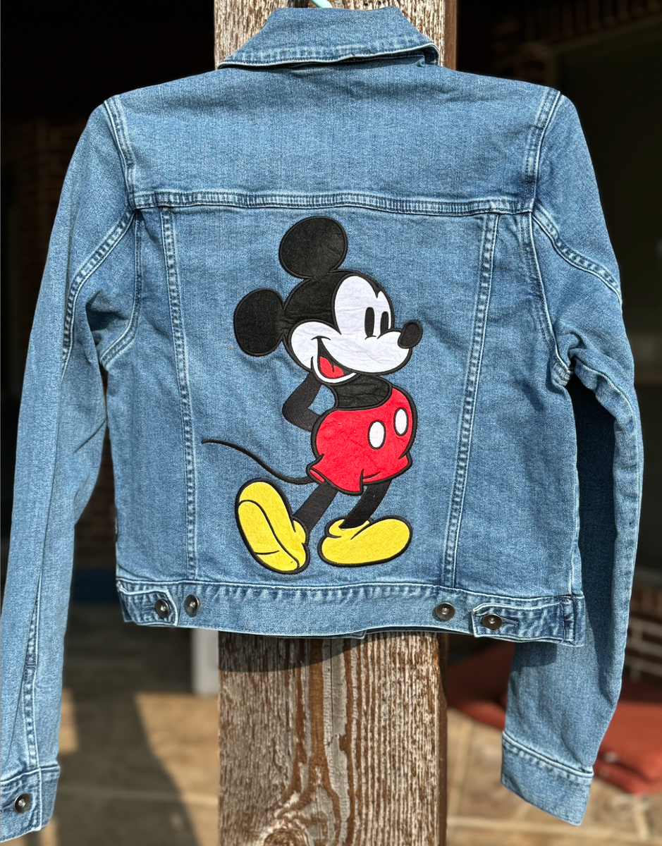 NEW Women's Disney Parks X Her Universe Mickey Mouse Denim Jacket