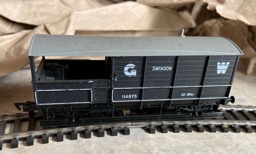 Airfix Spur O G W 20 Tonnen Bremswagen 114875 Swindon 4-rädrig.  Dunkelgrau | Zustand: Used