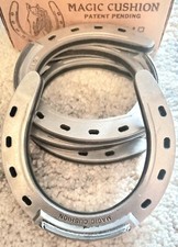 Real Rare Horseshoe box of 4 Horse Magic Cushion Authentic Shoes Pat. Pend B25 