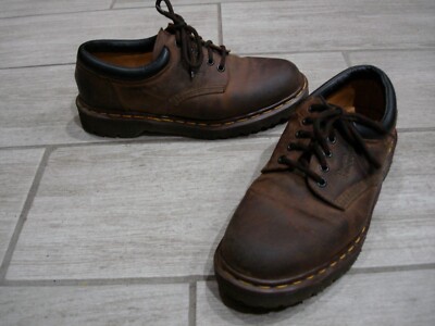 Doc Martens 8053 Brown Leather Eye Oxfords Size Y2K Chunky Sole  GORGEOUS