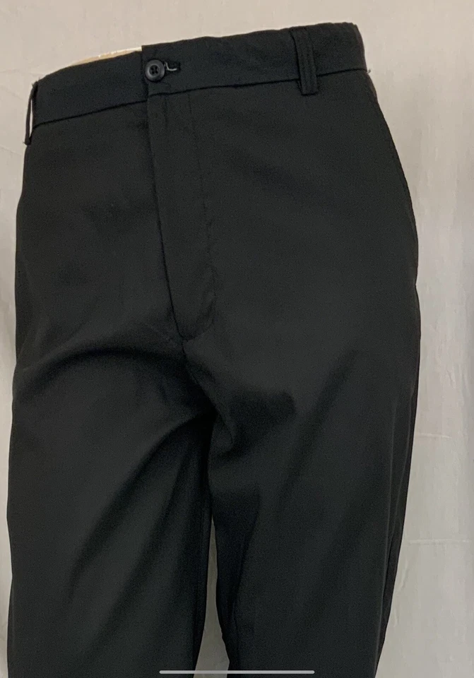 Pantalones de golf Snake Eyes 36x34 negros frente plano 100 % poli India YGI N2-416 Foto 3 de 4