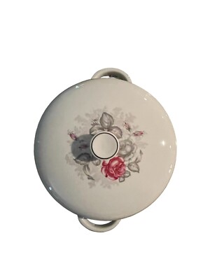 Rosenthal Gray Platinum 8  Covered Vegetable Dish With Handles Gray