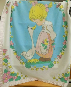 precious moments pink blanket