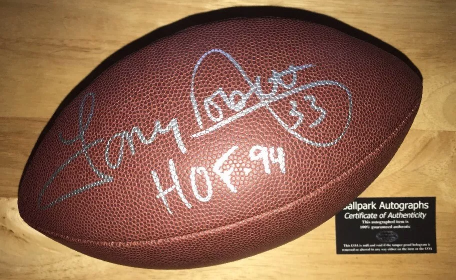 Tony dorsett store autographed football