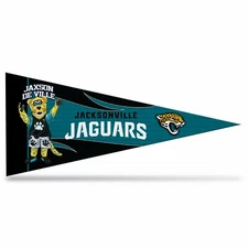 Jacksonville Jaguars NFL Mascot Mini Pennant 9"x4", New, felt, Made in USA 