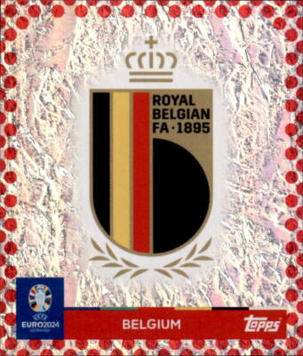 UEFA EURO 2024 Germany - Sticker BEL 1 - Belgium - Logo - EURO BORDER