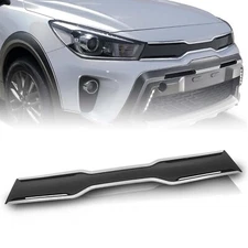 For Kia Rio 2018 2019 2020 Front Bumper Upper Grille Black and Chrome 86350H