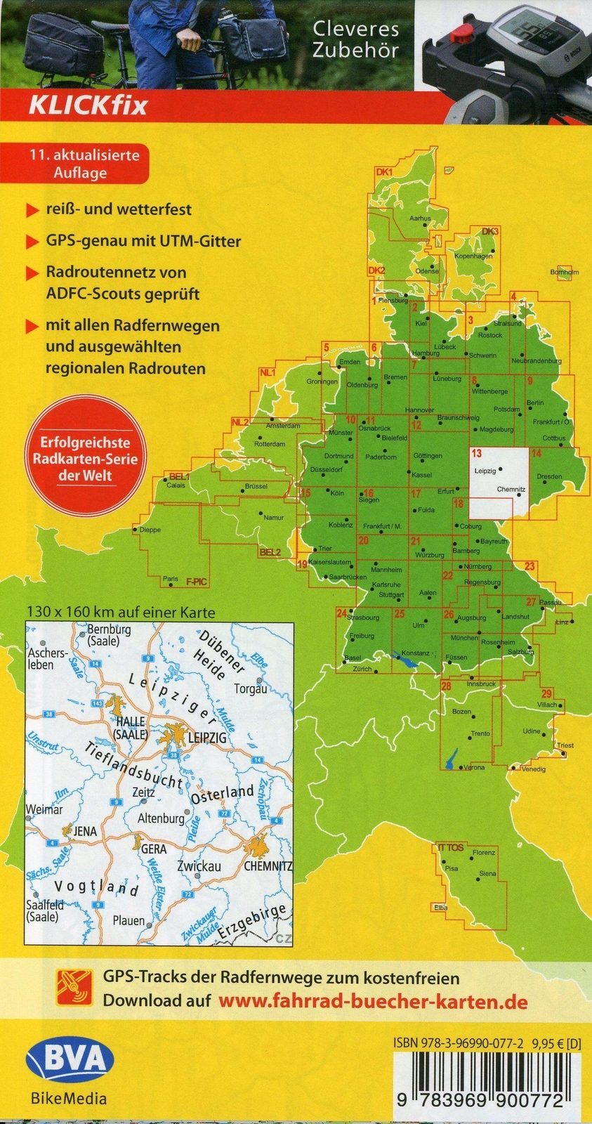 Thumbnail - Adfc-radtourenkarte 13 Saale /westliches Erzgebirge 1:150.000, Reiß-