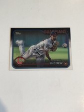 2024 Topps Series 1 Shane Bieber #107 Clear Acetate 06/10