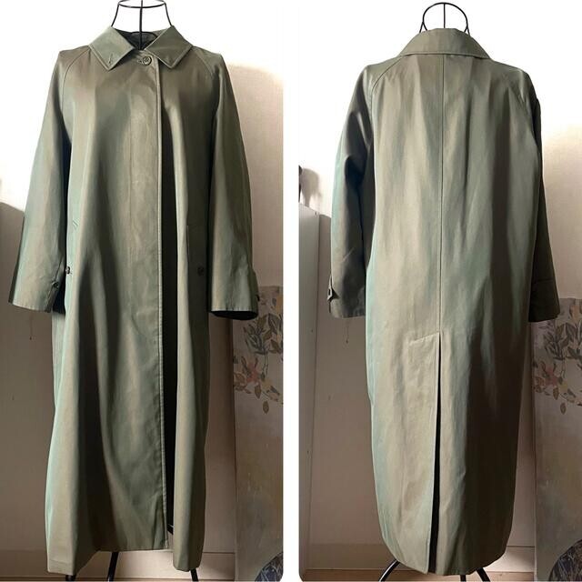 解説: 70s BURBERRYS Single Trench Coat BURBERRYS vintage single Trench coat Woman's iridescent free