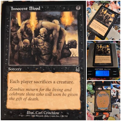 MTG Innocent Blood   Nm Magic the Gathering Odyssey 2001 Mtg Black Og Card