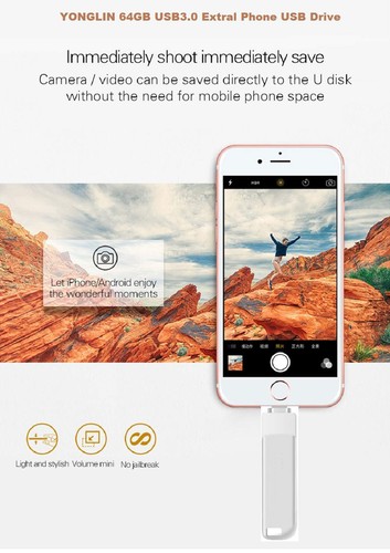 1TB 256GB USB 3.0 Flash Drive Memory Stick Pen Disk 3in1 For iPhone Android PC - 第 5/19 張圖片