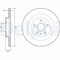 2X Delphi Bremsscheibe BG4966C FüR 536 Volvo XC40 Mild Hybrid AWD Plug