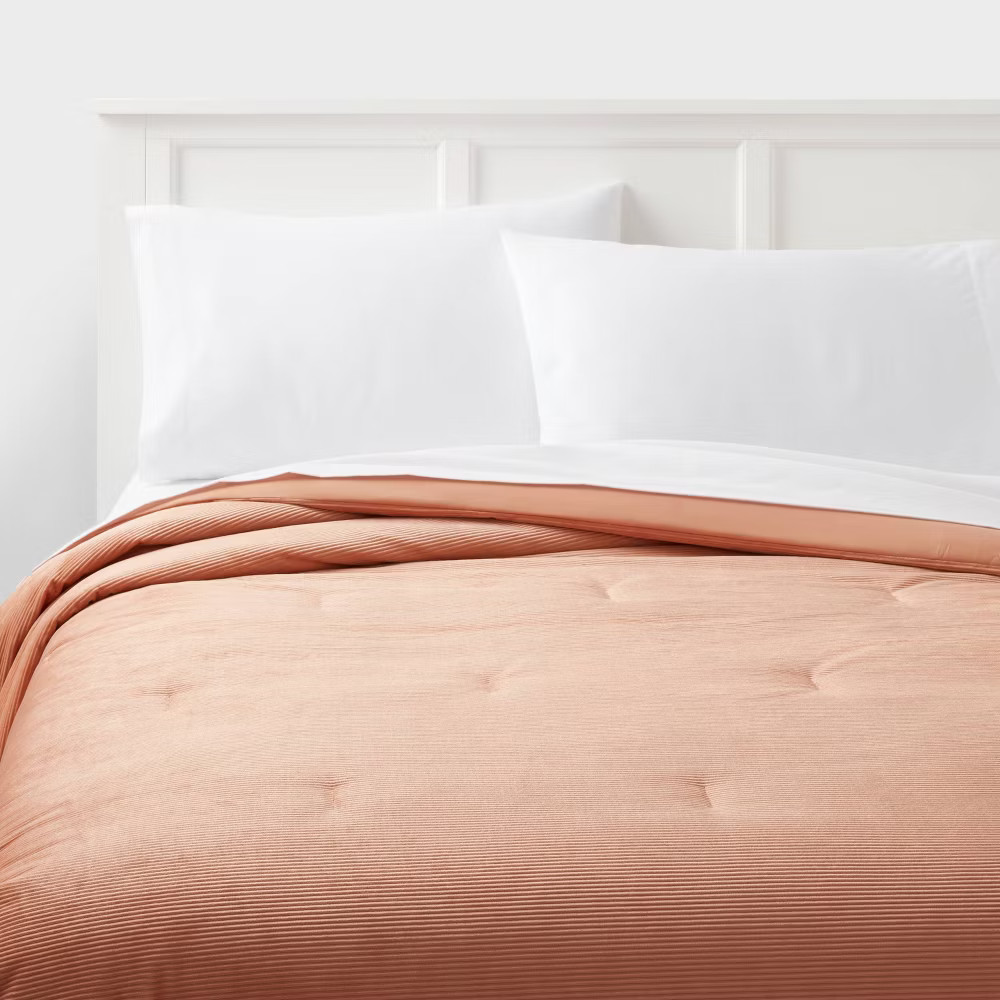 TwinTwin Extra Long Corduroy Plush Comforter Copper - Room Essentials 2490₽