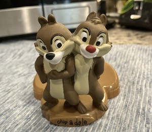 Disney 50th Anniversary Chip & Dale Toy with Mouse Ear Stand