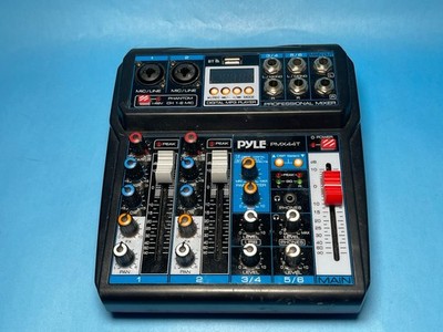 Pyle PMX44T.5 Professional Wireless DJ Mixer - 6-Channel Bluetooth Compatible