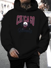 Men's Chicago Illinois 29th Feb 2026 Graphic Hoodie - Heather Gray Casual Pullov