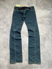 Versace Womens Blue 28 Jeans Straight Leg Satin Pants Cotton Blend