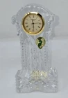 VINTAGE WATERFORD CRYSTAL GOLD FACED GRANDFATHER DESK CLOCK IRELAND WORKS