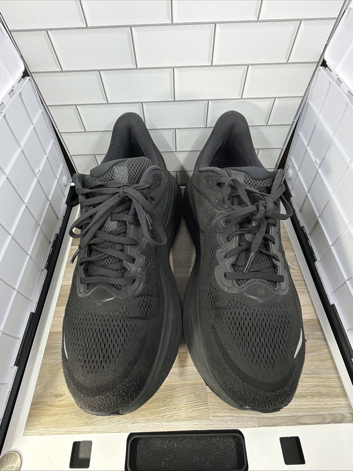 HOKA Bondi 9 Triple Black  mens Size 13 4E - X-wide- Hoka One One Good Cond thumbnail 7