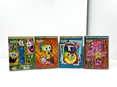SpongeBob Squarepants DVDs Seasons 1 2 3 4 Cartoon Nickolodeon 2000s Kids Comedy