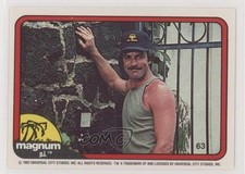 1983 Donruss Magnum PI Tom Selleck Thomas Magnum #63 1u6
