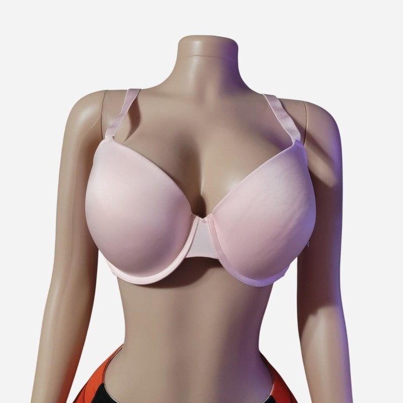Auden Bra 38D Light Lift Plunge Solid Beige Push Up Underwire New