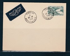 enveloppe 1er jour poste aérienne ville stylisée Bordeaux  Paris 23 06 1949