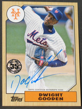 DWIGHT GOODEN 2022 Topps 1987 Style Autograph #87BA-DG New York Mets Auto