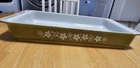 Vintage Pyrex Crazy Daisy (Spring Blossom Green) 933 Lasagna Baking Dish