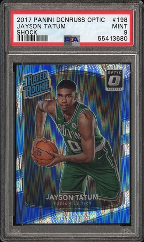 2017-18 Panini Donruss Optic - Rated Rookie Jayson Tatum #198 Shock (RC) PSA 9
