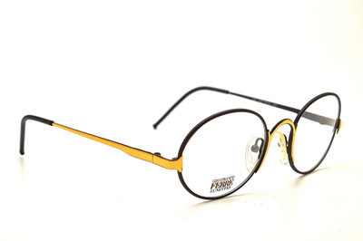 Gianfranco Ferre GFF Gold Oval Drahtrand Brille 90er Italy NOS | Quiet Luxury