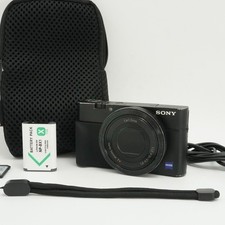 Sony Cyber-shot DSC-RX100 20.2MP Digital Camera Black w/ Battery SD Card Case