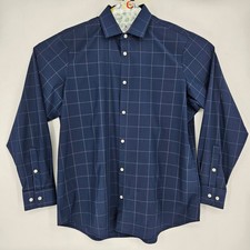 Mizzen Main Shirt Mens XL Leeward Standard Fit Button Up Check Casual Preppy