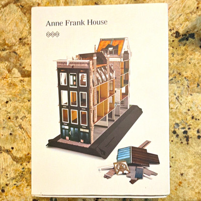 3D Carton Anne Frank House Laser Cut Cardboard Model Kit 1:60 Unassembled