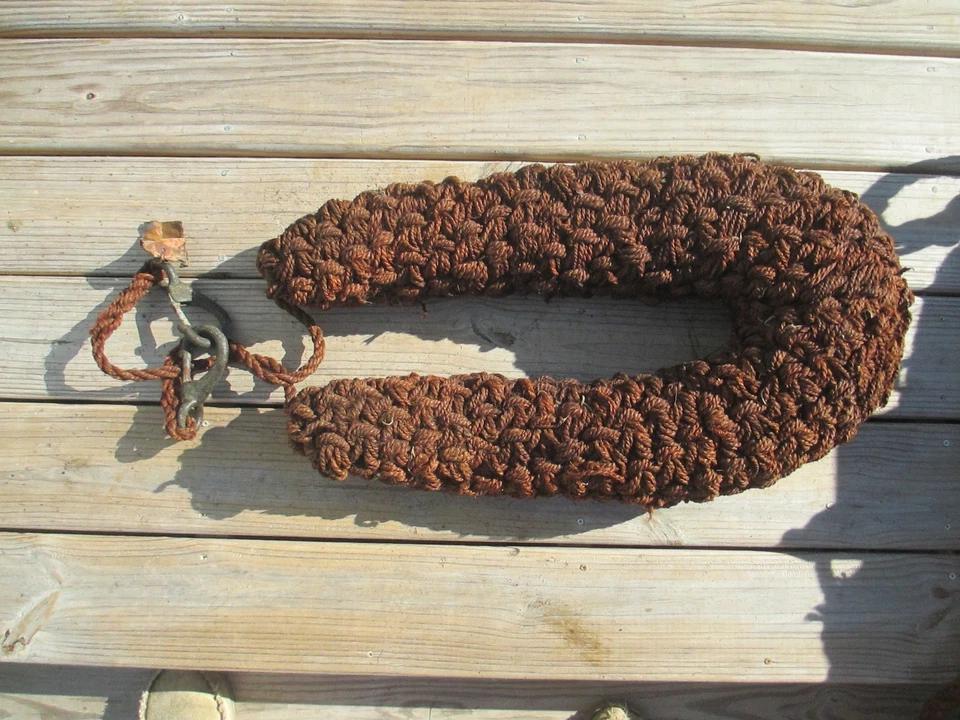 Nuevo de Lote Antiguo Cáñamo Náutico Trenzado Barco Arco Guardabarros Parachoques Penn Yan #1-GT-11 Foto 3 de 4