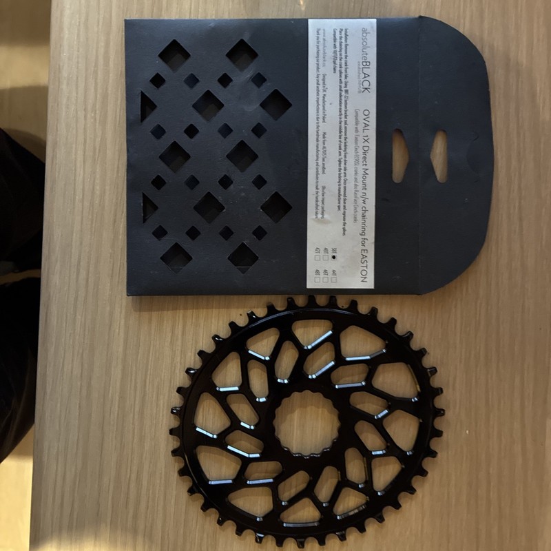 absoluteBlack Oval Chainring 38T for Easton Race Face Cinch NEW